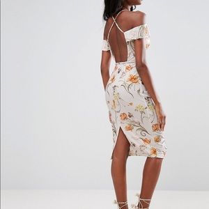 ASOS soft floral midi dress